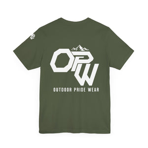 The Pride Mark Tee, this is our Signature OPW Tee, simple and poweful. represents our brand