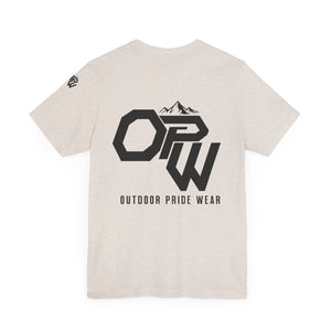 The Pride Mark Tee, this is our Signature OPW Tee, simple and poweful. represents our brand