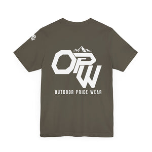 The Pride Mark Tee, this is our Signature OPW Tee, simple and poweful. represents our brand